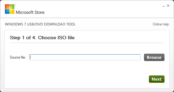 USB/Download Tool Step 1