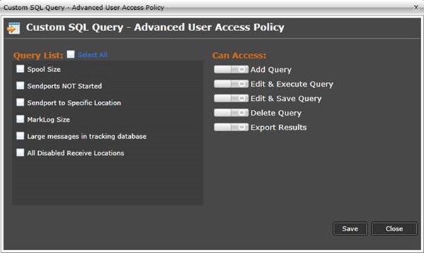Security model for SQL Queries