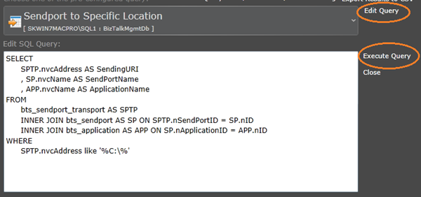 Edit and Execute Queries