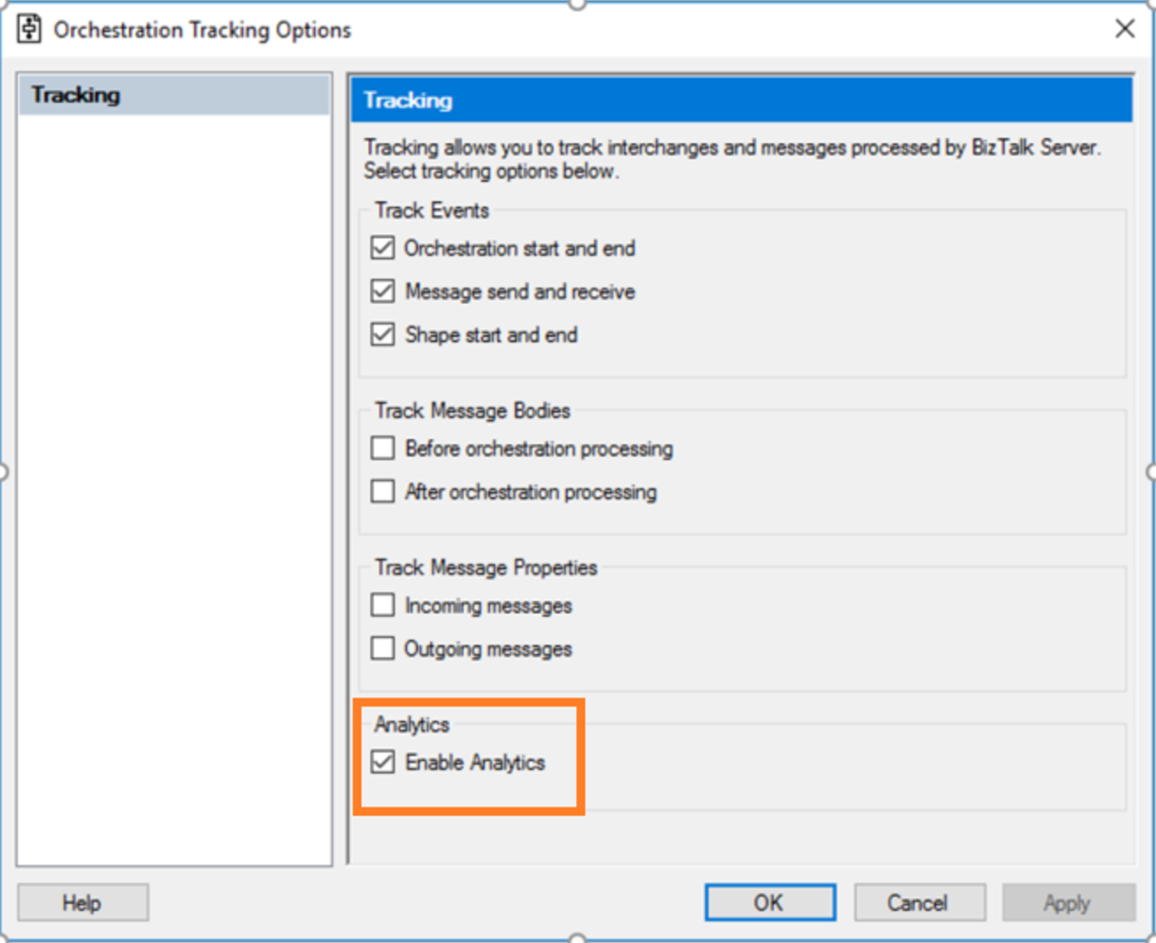 Enable Azure Application Insights Tracking in BizTalk Server