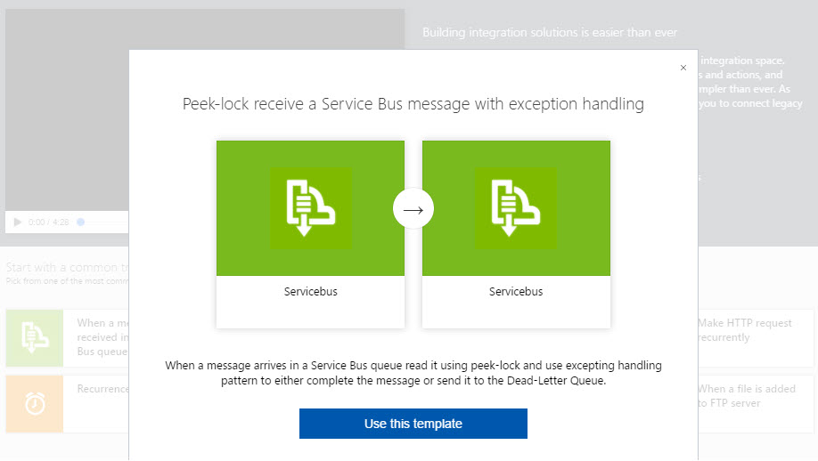 Peek-lock receive a Service Bus Message with Exception Handling