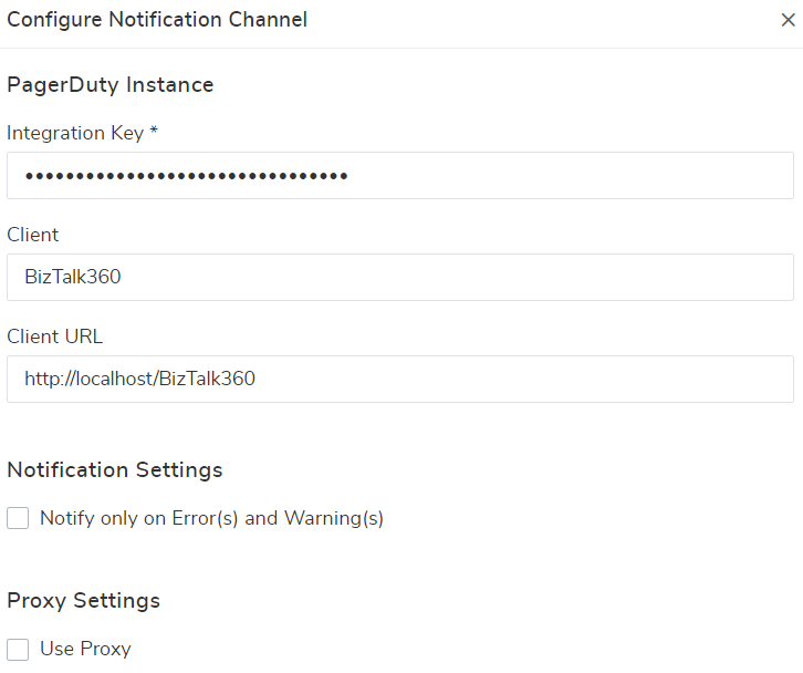 Pager Duty notification 