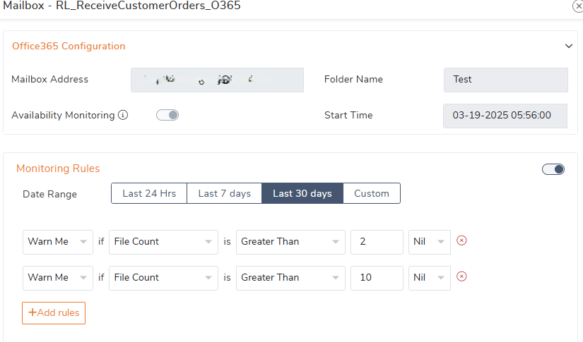 Mailbox-Metrics-Configuration